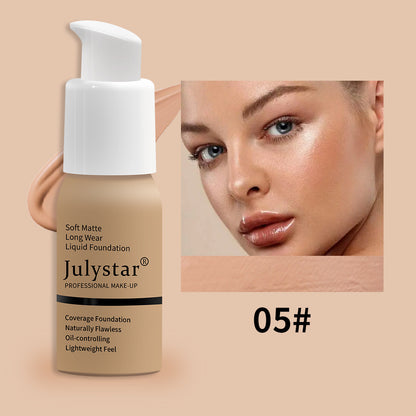 Premium Liquid Foundation - Waterproof Long-Lasting Concealer | Full Coverage Makeup in 10 Shades