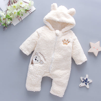 Winter Baby Romper – Soft Cotton Baby Clothes for Boys and Girls, Warm Baby Winter Onesie