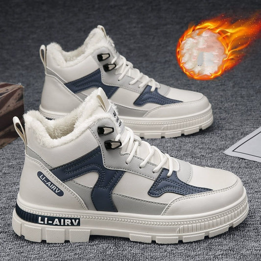 Winter Velvet Warm Ankle Boots for Men – Anti-cold, Subzero Snow Boots for Outdoor Walking and Running