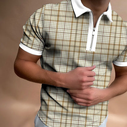 Men's Solid Polo Shirt – Brand Short-Sleeved Summer Shirt for Men