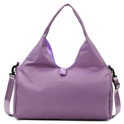 Women's Large Capacity Yoga Bag – Sports Fitness Travel Bag with Dry & Wet Separation, Fits Yoga Mats
