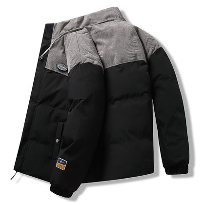 Men's Winter Warm Casual Stand-Up Collar Down Cotton Coat – Fashion Loose Sports Thickened Outwear Coats