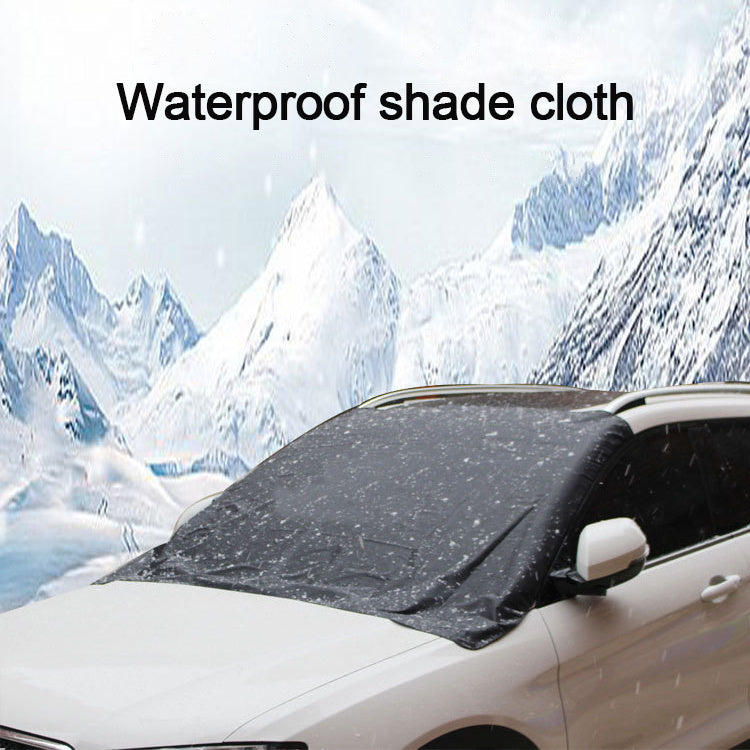 Premium Magnetic Windshield Cover - All-Season Car Protection with Easy-Attach Sunshade & Snow Shield