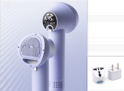 Professional Smart Pet Hair Dryer - Silent 2-in-1 Blow Dryer & Grooming Comb for Dogs & Cats
