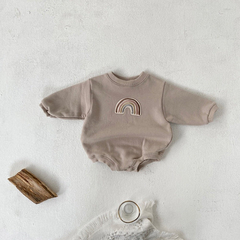 Baby Romper with Embroidery – Soft Baby Wrapper for Newborns, Comfortable Baby Clothes