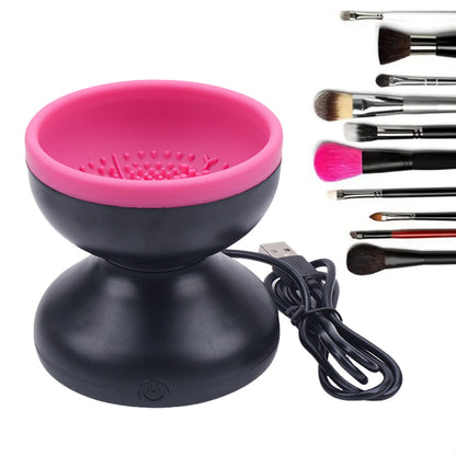 USB Electric Makeup Brush Cleaner – Automatic Portable Cosmetic Brush Washing & Drying Machine for All Brush Sizes