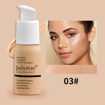 Premium Liquid Foundation - Waterproof Long-Lasting Concealer | Full Coverage Makeup in 10 Shades