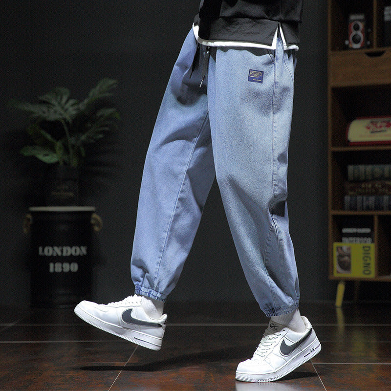 Summer Oversized Loose Fit Jeans for Men – Casual Baggy Denim Trousers