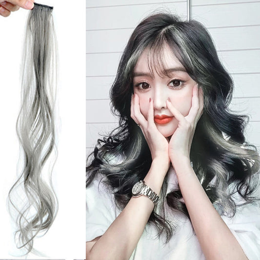Women's Long Curly Gradient Wig – Natural Look Hair Patch for Daily & Party Wear