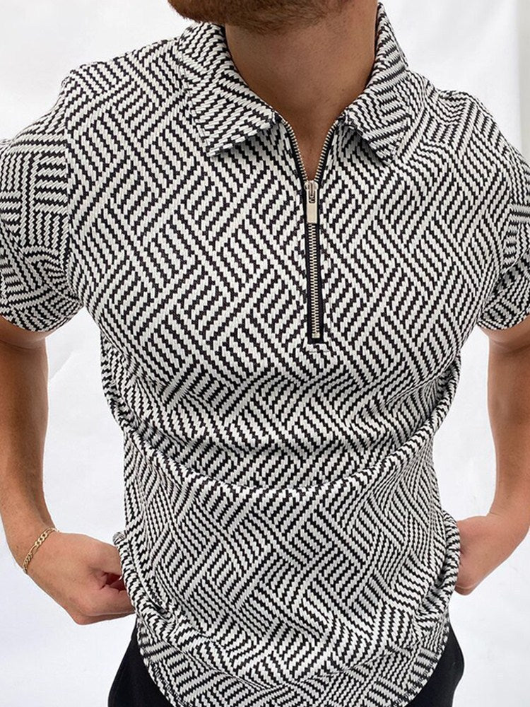Men's Solid Polo Shirt – Brand Short-Sleeved Summer Shirt for Men