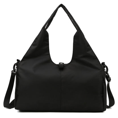 Women's Large Capacity Yoga Bag – Sports Fitness Travel Bag with Dry & Wet Separation, Fits Yoga Mats