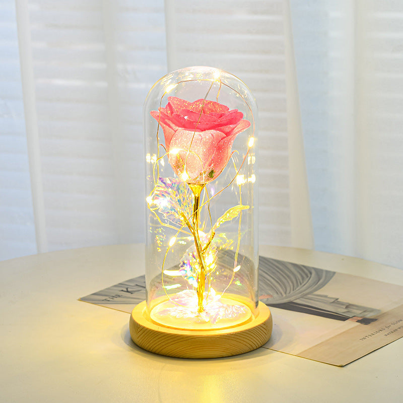 Premium Eternal Rose with LED Light - Enchanted Glass Dome | Perfect Romantic Gift That Lasts Forever