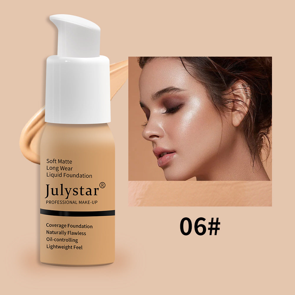 Premium Liquid Foundation - Waterproof Long-Lasting Concealer | Full Coverage Makeup in 10 Shades