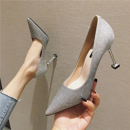 Gradient Sexy Pointed French Stiletto High Heels for Women