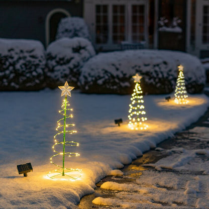 Premium Outdoor Christmas Tree Light Display - Weather-Resistant Festive Courtyard Decoration System