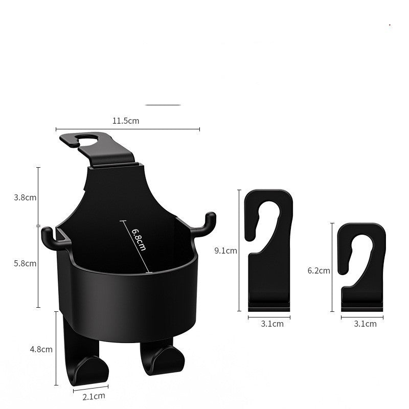 Premium Car Seat Back Hook - Multi-Purpose Vehicle Organizer & Cup Holder for Maximum Convenience