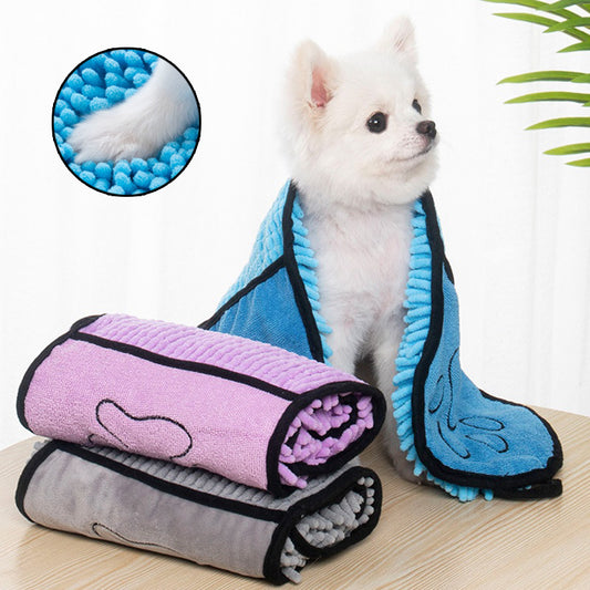 Premium Microfiber Pet Spa Towel - Ultra-Absorbent Quick-Dry Bathrobe for Professional Grooming