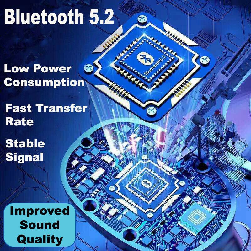 Wireless 5.1 Waterproof Bluetooth Sports Earphones – Sweatproof, High-Quality Sound for Active Lifestyles