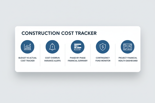 Construction Cost Overrun Tracker - Feature Card