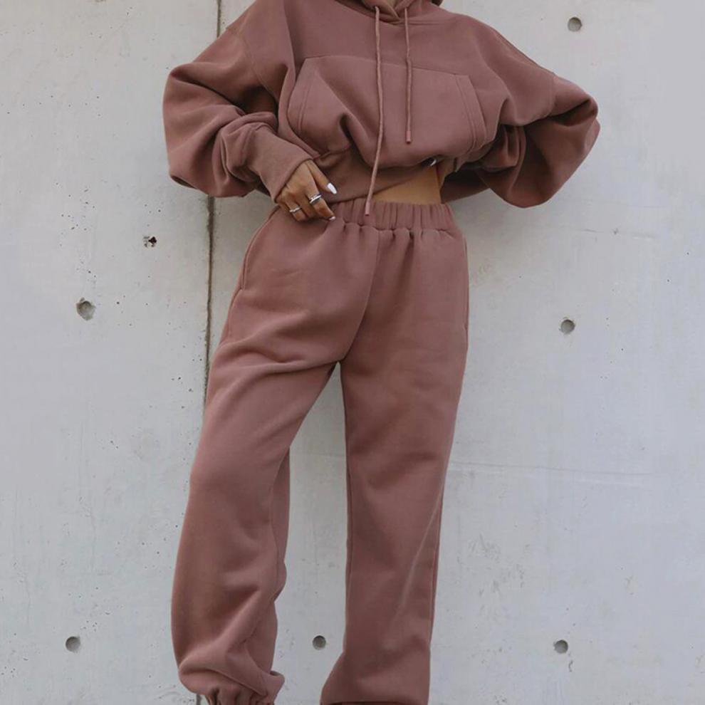 Women’s Casual Hoodie Coat Sports Suit – New Autumn and Winter Hoodie Tracksuit