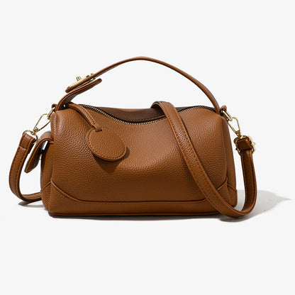 Women's Soft Leather Crossbody Pillow Bag – Large Capacity Portable Shoulder Handbag