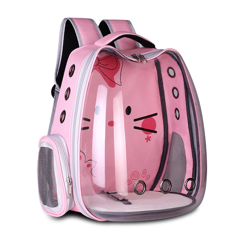Premium Breathable Pet Carrier Backpack - Comfortable Travel Bag for Cats & Small Dogs