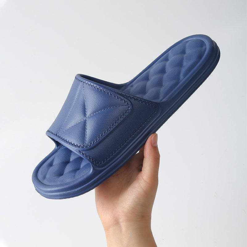 Women's Summer Plaid Bathroom Slippers – Lightweight Non-Slip Home Shoes for Daily Comfort
