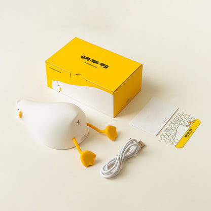 Premium Smart Duck Night Light - Silicone LED Bedside Lamp with Sleep Mode & Touch Control for Kids