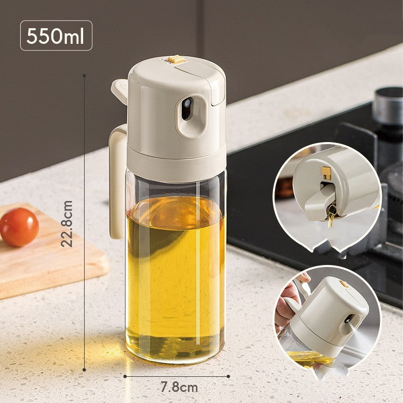 Premium 2-in-1 Oil Sprayer & Vinegar Mister - Healthy Cooking Dispenser | Control Your Oil Intake
