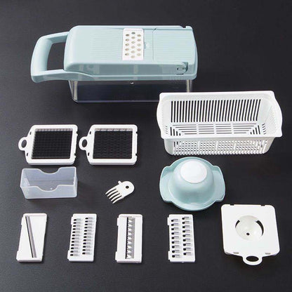 Professional 12-in-1 Vegetable Cutter & Mandoline Slicer | Restaurant-Quality Kitchen Tool