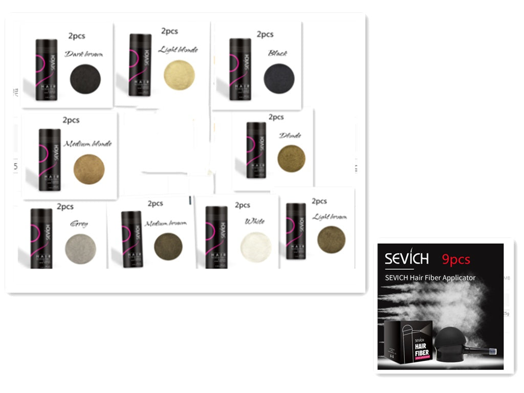 Premium Keratin Hair Building Fibers – Instant Hair Thickening Solution for Natural, Fuller-Looking Hair