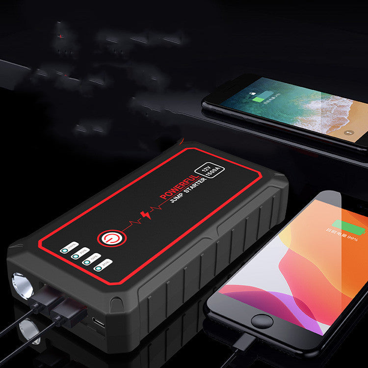 Professional 12V Car Emergency Jump Starter - Portable Power Bank & Battery Booster for Instant Vehicle Rescue