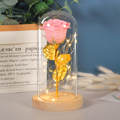 Premium Eternal Rose with LED Light - Enchanted Glass Dome | Perfect Romantic Gift That Lasts Forever