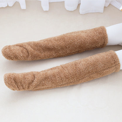 Over-the-Knee Fuzzy Socks for Women – Warm Winter Long Sleeping & Lounge Socks