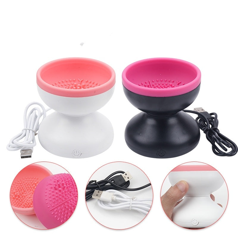 USB Electric Makeup Brush Cleaner – Automatic Portable Cosmetic Brush Washing & Drying Machine for All Brush Sizes
