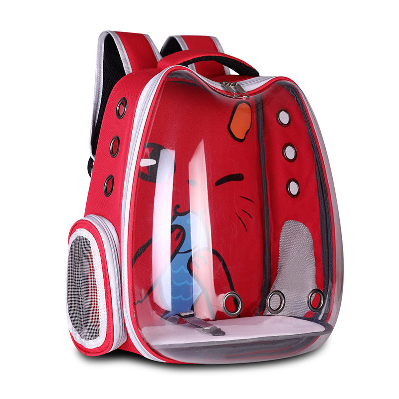 Premium Breathable Pet Carrier Backpack - Comfortable Travel Bag for Cats & Small Dogs