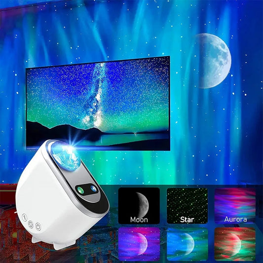 Premium Aurora Borealis Galaxy Projector - LED Starry Night Light | Transform Any Room Into a Cosmic Wonderland