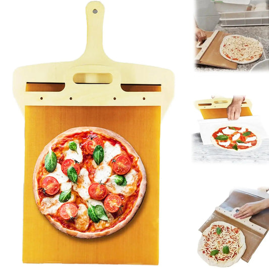 Premium Non-Stick Pizza Peel - Professional Sliding Transfer Board for Perfect Pizza Making & Baking