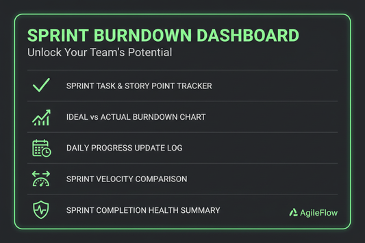Developer Sprint Burndown Dashboard - Feature Card