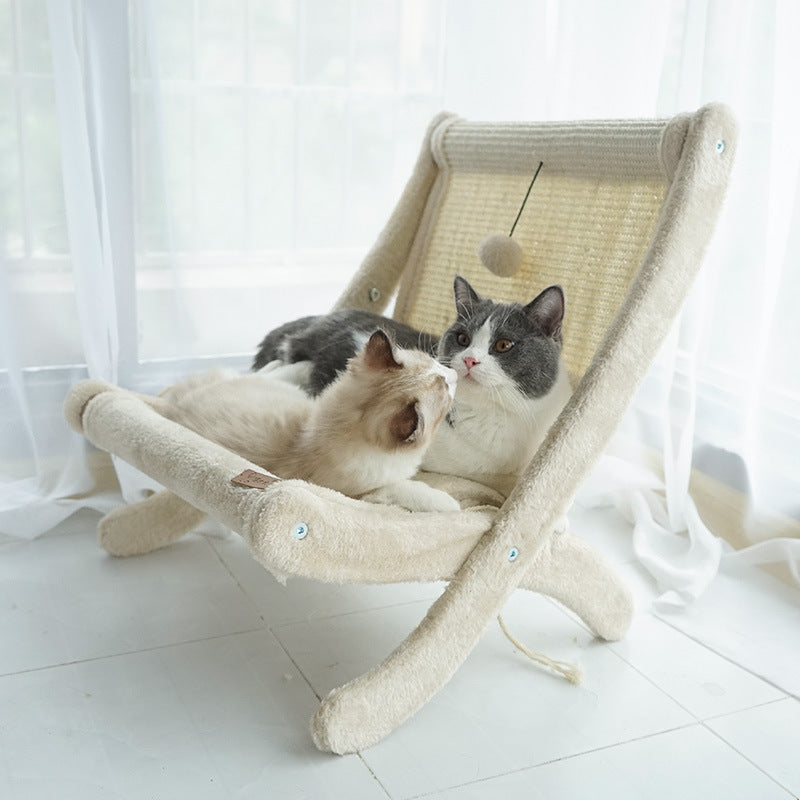 Luxury Cat Sunbathing Sofa - Premium Comfort Lounger for Ultimate Relaxation & Window Perching