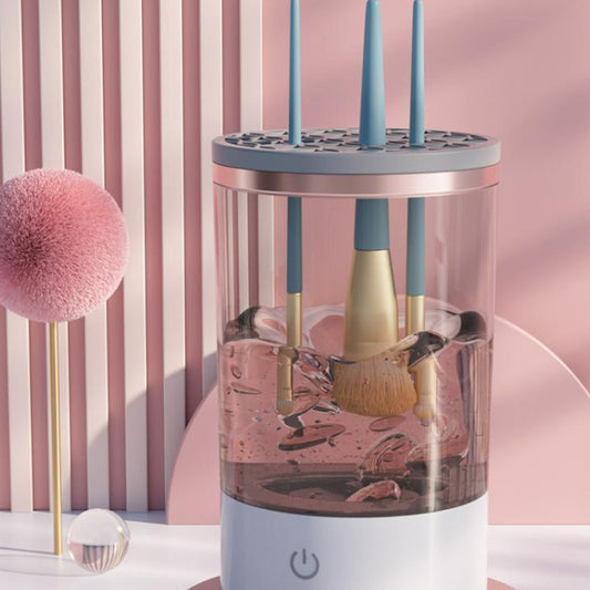 Electric Makeup Brush Cleaner - USB Rechargeable Automatic Cosmetic Brush Cleaning Tool