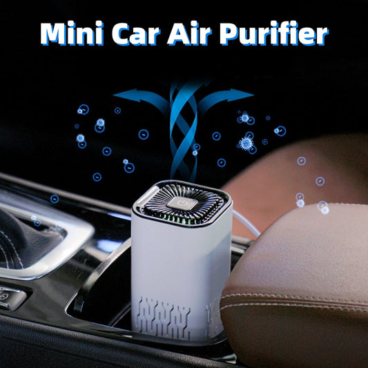 Premium Car Air Purifier - Advanced Negative Ion Generator for Clean, Fresh Air & Allergen Removal