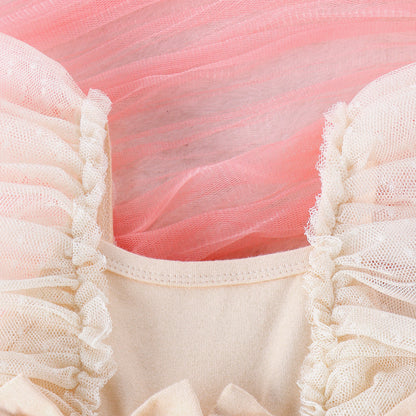 Jumpsuit Baby Princess Dress – Net Skirt Baby Body Pants Outfit, Cute Baby Skirt and Jumpsuit Set
