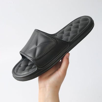 Women's Summer Plaid Bathroom Slippers – Lightweight Non-Slip Home Shoes for Daily Comfort