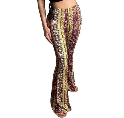 High Elastic Tight Pants – Slim Sexy Print Trousers for Women