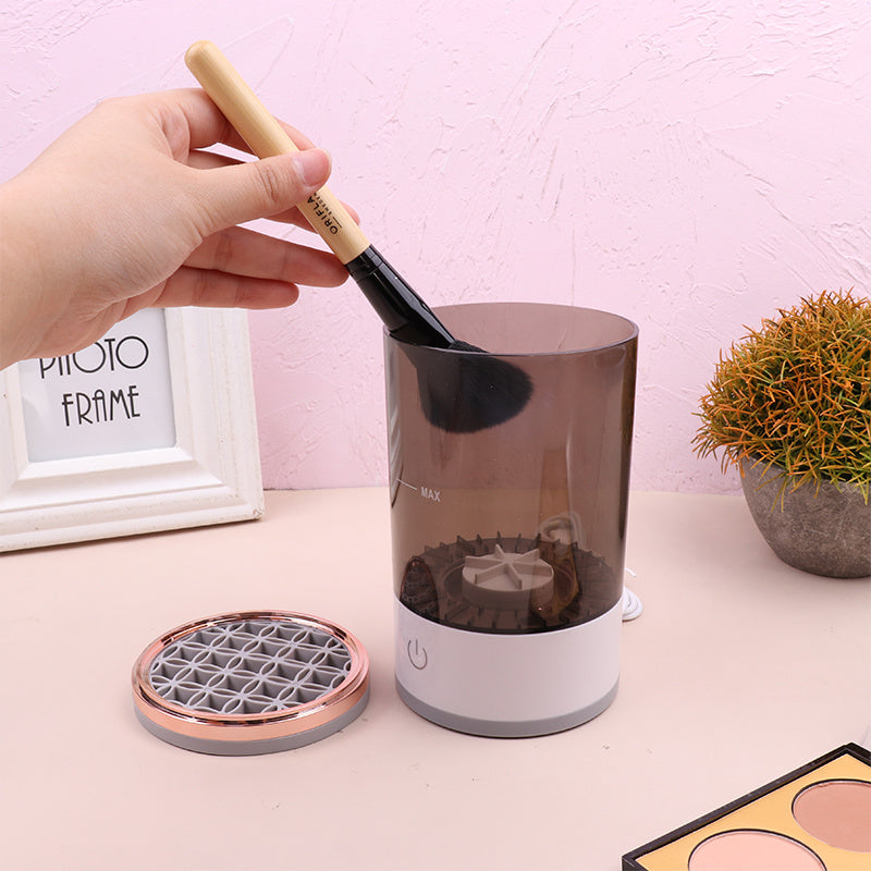 Electric Makeup Brush Cleaner - USB Rechargeable Automatic Cosmetic Brush Cleaning Tool
