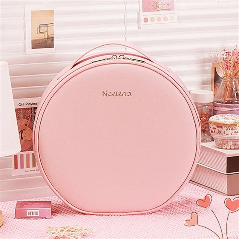 Premium Smart LED Makeup Case - Professional Vanity Organizer with Mirror Lights & Travel Design