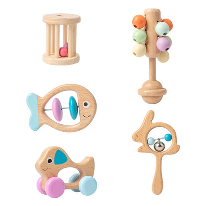 Newborn Baby Beech Educational Toys – Safe and Non-Toxic Wooden Learning Toys for Infants, Sensory Development
