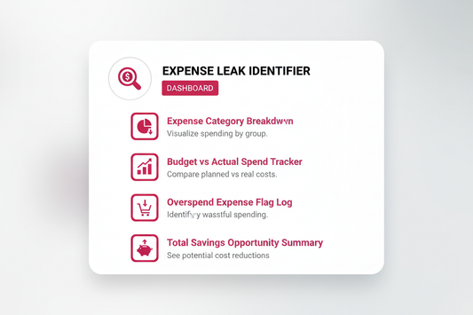Expense Leak Identifier Dashboard - Feature Card
