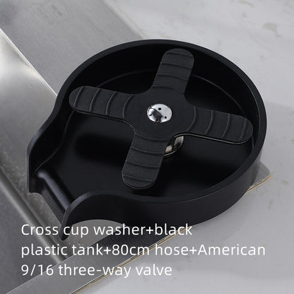 Professional Cup Washer Station - Built-in Sink Bar Counter Cleaning Tool | Create Your Perfect Home Bar